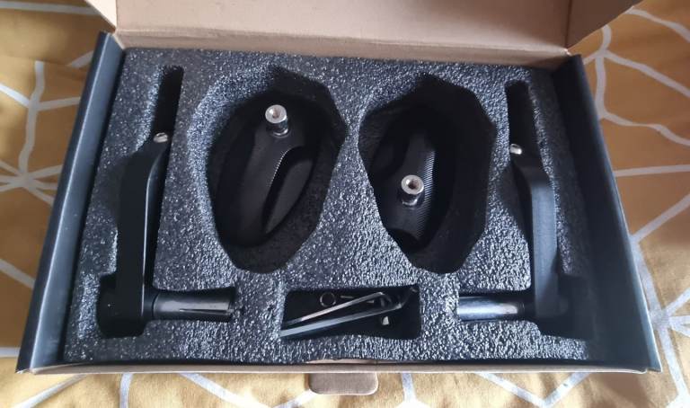 Genuine HJR Bar End Mirrors. Motorbike