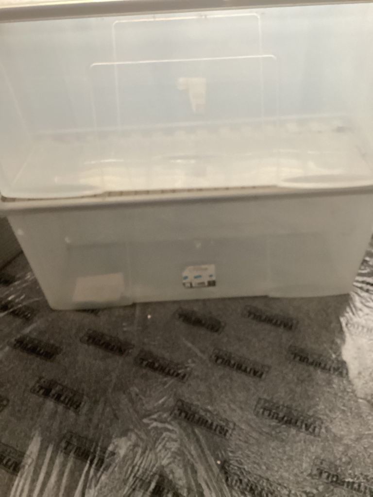 Clear Plastic Storage Boxes with Lids – Good Condition