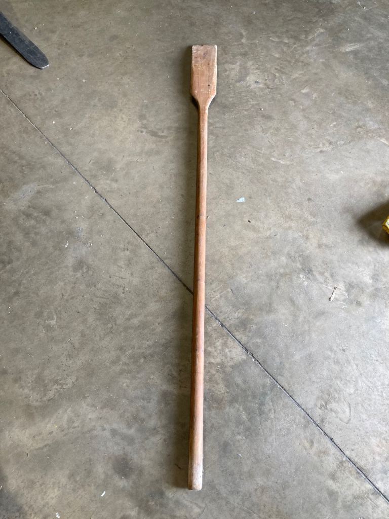 Wooden rowing oar, 220cm