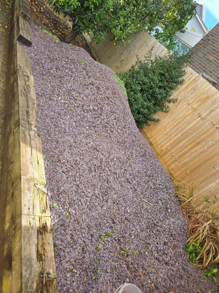 Blue Slate Chippings for Garden Landscaping - FREE
