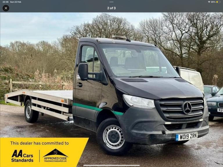 2019 Mercedes-Benz Sprinter 3.5t Chassis Cab + 116K + RECOVERY CHASSIS CAB Diesel Manual