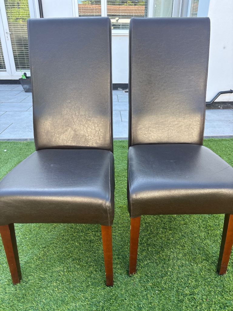 image for Brown Leather Chairs.