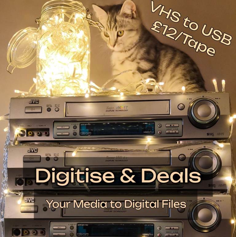VHS to USB Transfer - Tape Conversion Digitise Video Save Memories Convert Casette