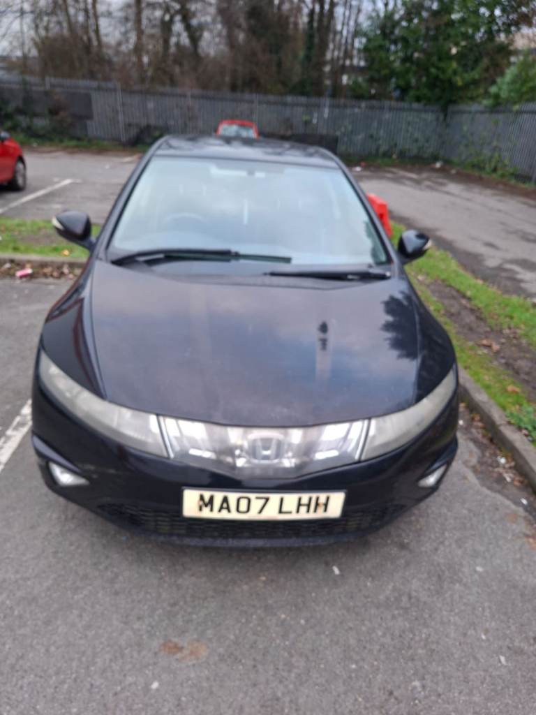 Black Honda, CIVIC, Hatchback, 2007, Manual, 1799 (cc), 5 doors