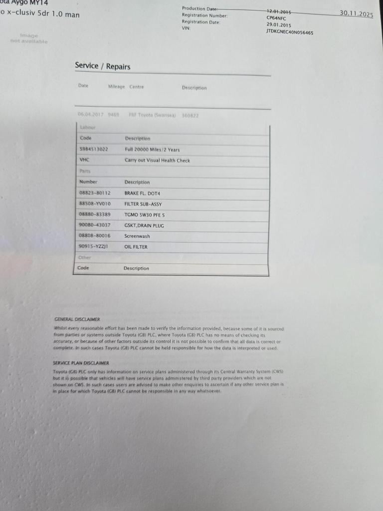 2015 Toyota AYGO 1.0 VVT-i x-clusiv Euro 5 5dr Euro 5 HATCHBACK Petrol Manual