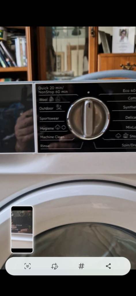 Washer dryer steam intergrated  new unused 