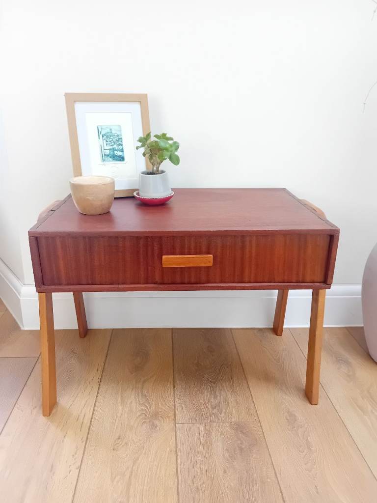 Mid century teak side table