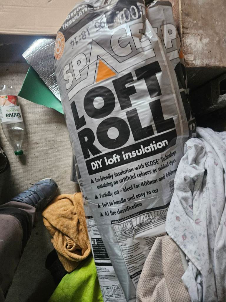 Roll of loft insulation 