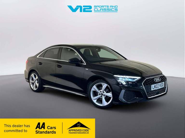 2022 Audi A3 1.0 TFSI 30 S line Saloon 4dr Petrol S Tronic Euro 6 (s/s) (110 ps) Saloon Petrol Au...
