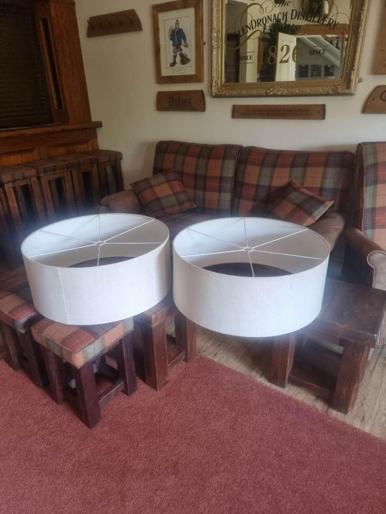 2 large lampshades