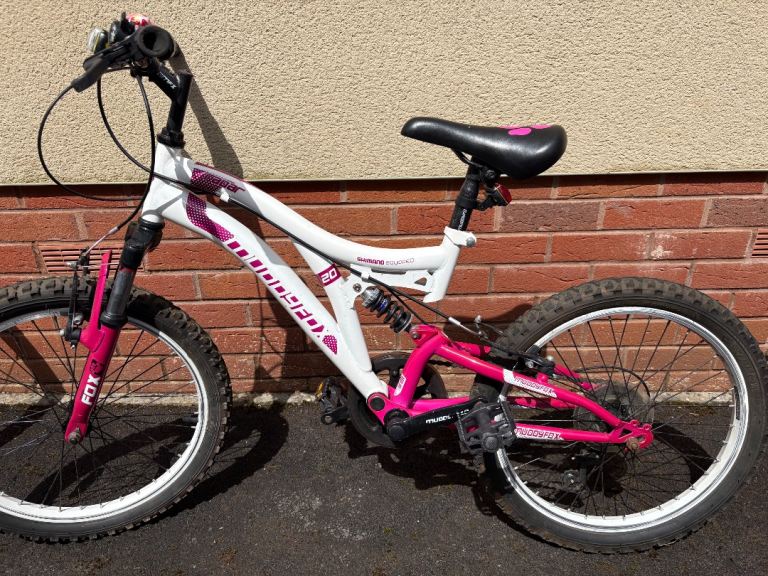 Muddyfox Kids' Mountain Bike, White and Pink – Good Condition
