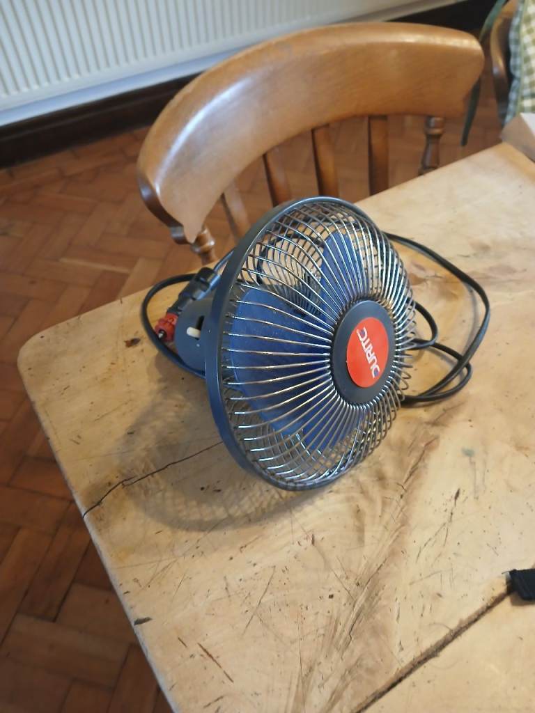 Durite isolating 12v campervan/car fan