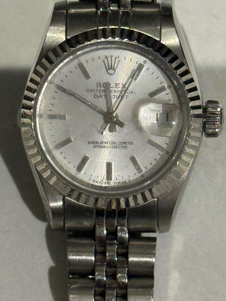Ladies date just stainless steel watch 26mm