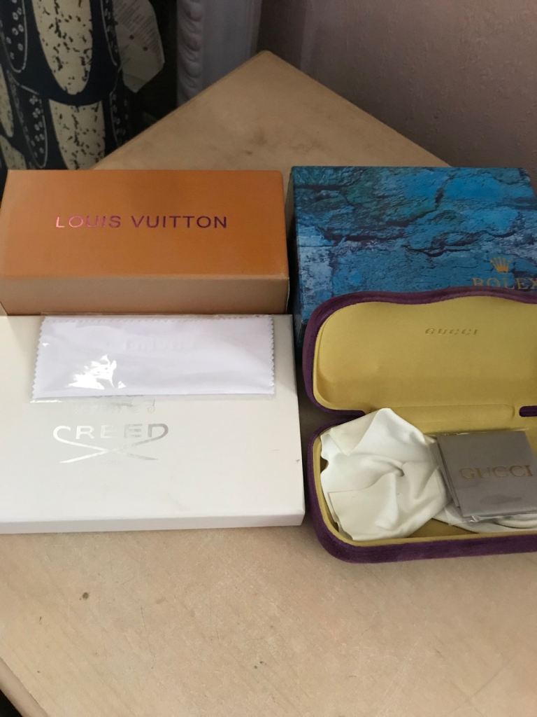 COLLECTIBLE DESIGNER BOXES / CASES - 4 ITEMS - SEE FULL DESCRIPTION 