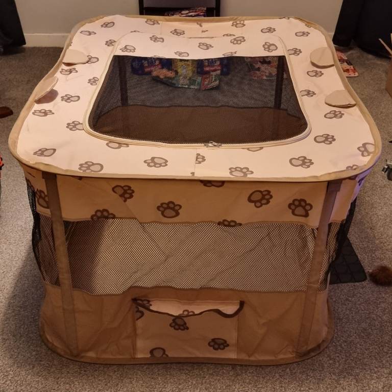 XXL - Allsopets - brown bear pet playpen 