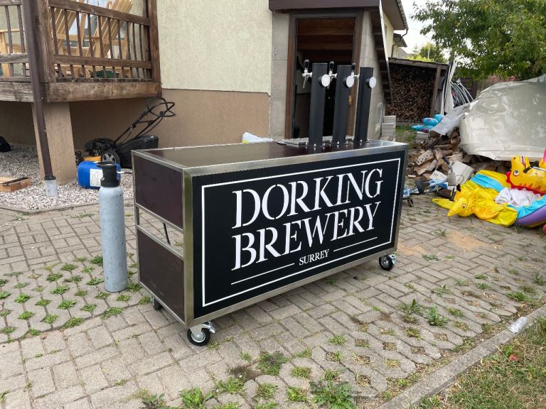 Mobile Bar with Dispense System on Wheels with Taps (Outdoor Bar)