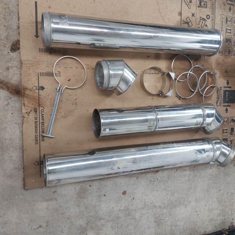 Chimney stainless steel flu