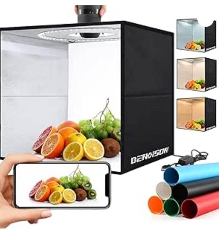 Photo booth photography box with LED Light. New