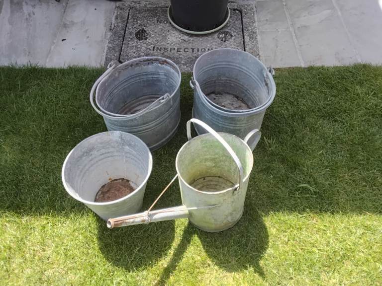Galvanised Planters