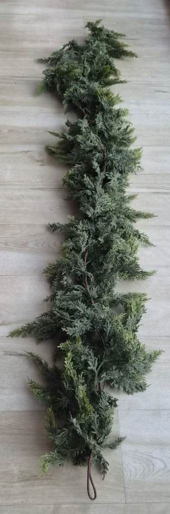 6FT Artificial Cedar Garlands, Real Touch Thick Lush Christmas Cedar Garland. NEW