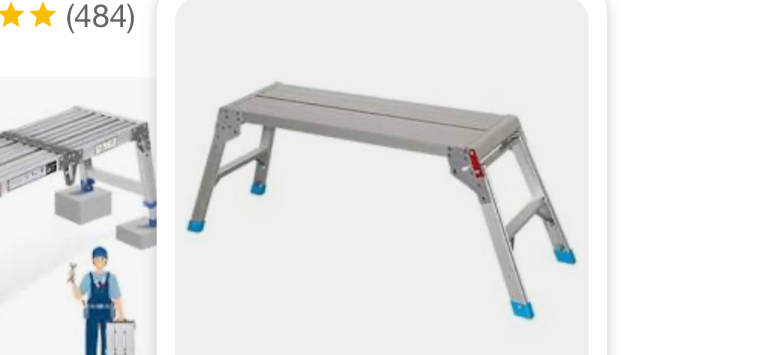 Brand New Aluminium Work Platform - Lightweight and Foldable