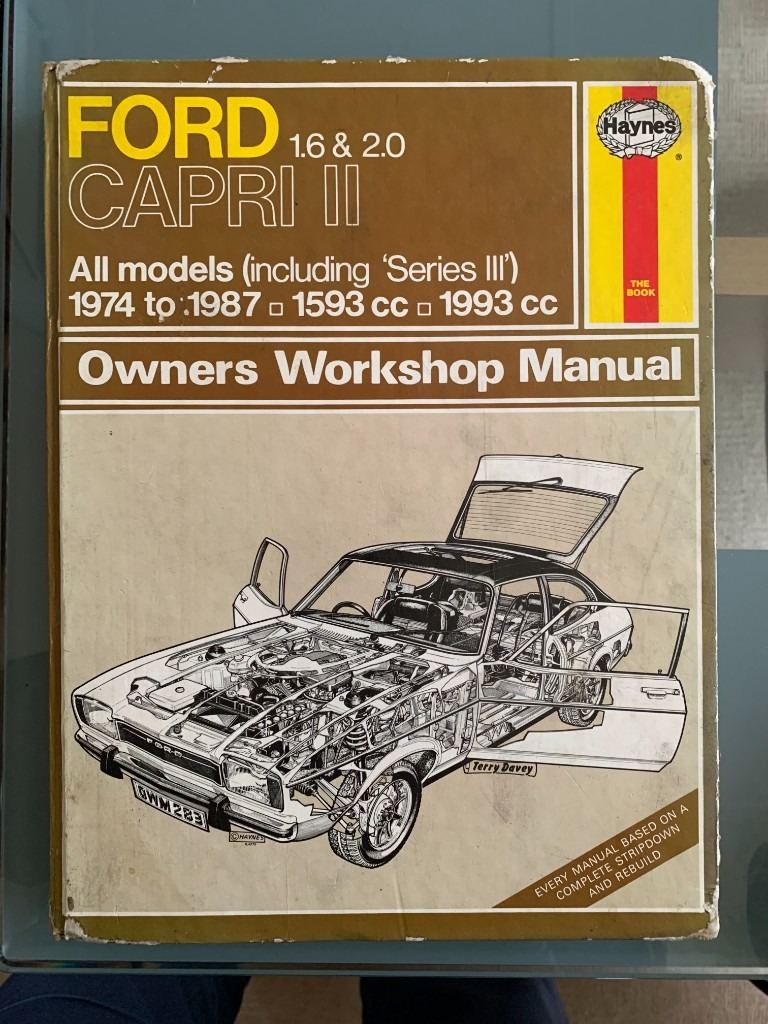 HAYNES WORKSHOP MANUAL FOR FORD CAPRI II ( & Series III) 1.6 & 2.0