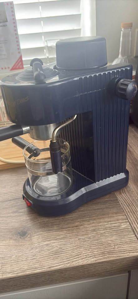 Morphy Richards Cafe Select Espresso Machine – Blue, Good Condition