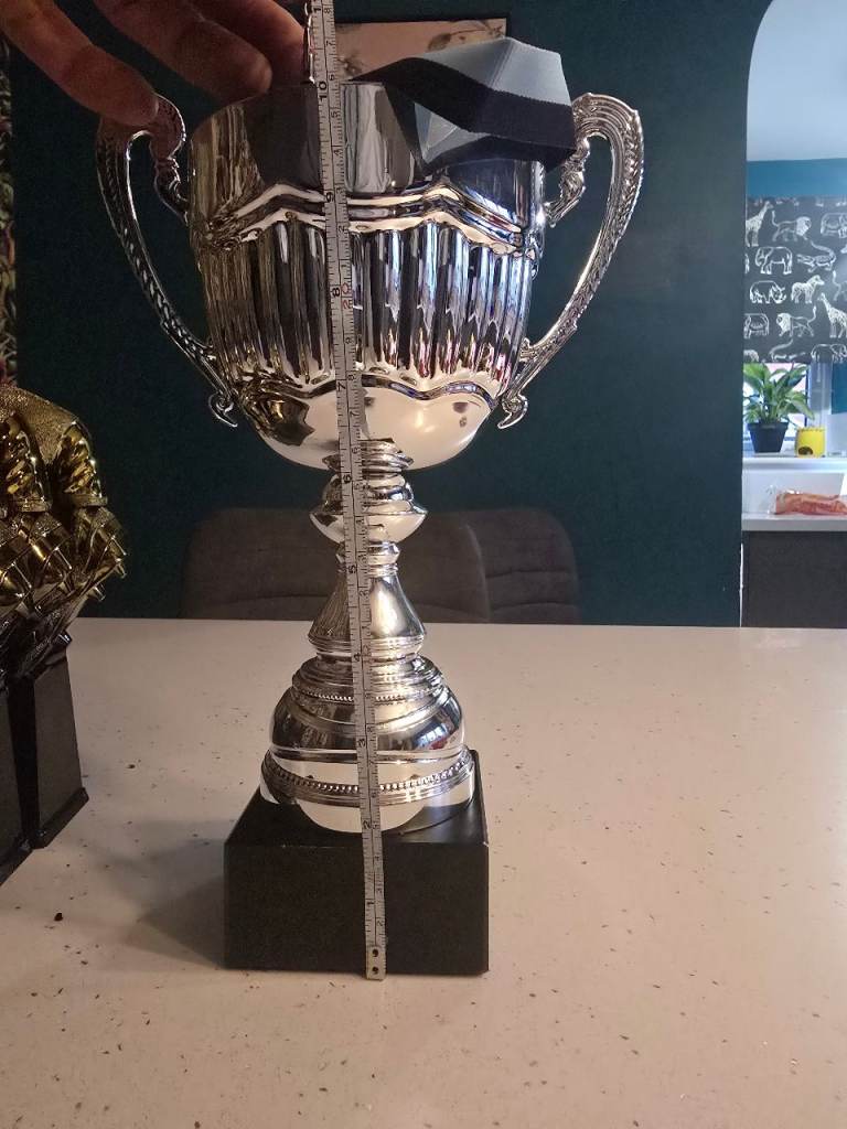 Football trophies and medals 