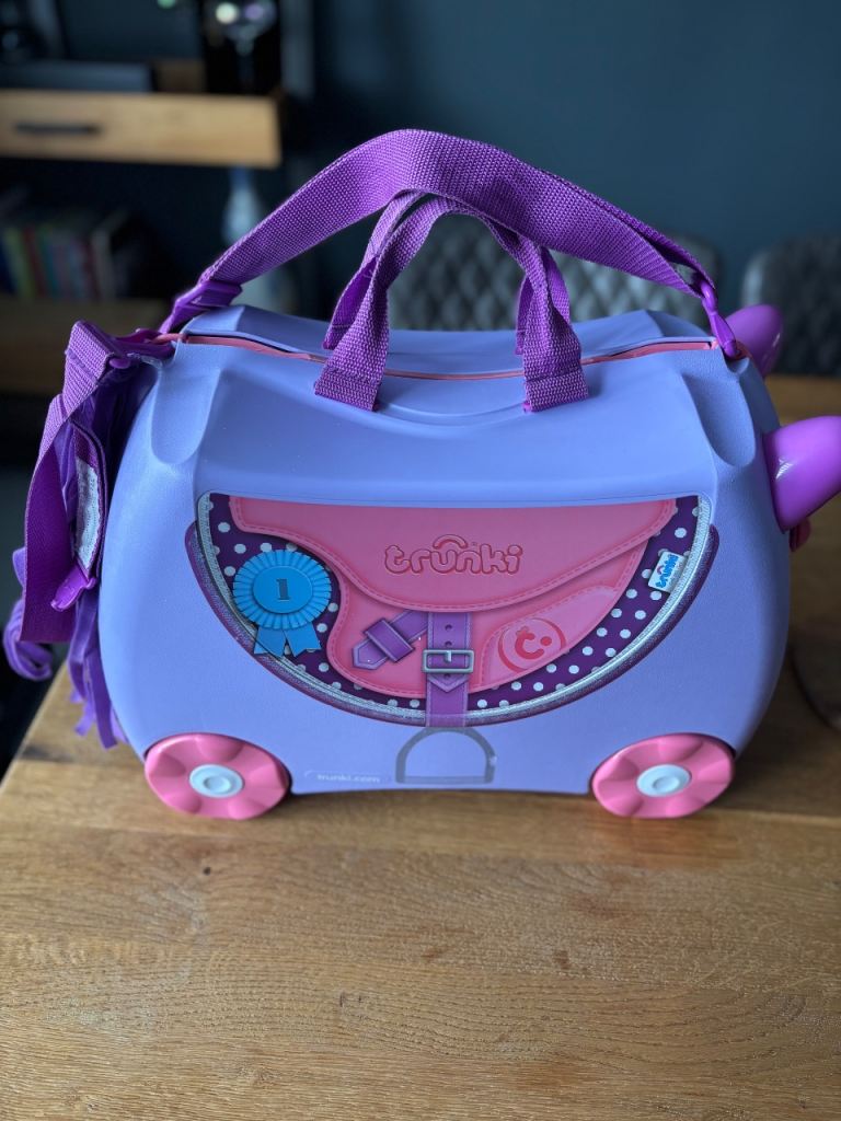Trunki Ride-On Suitcase - Lila the Unicorn, Good Condition