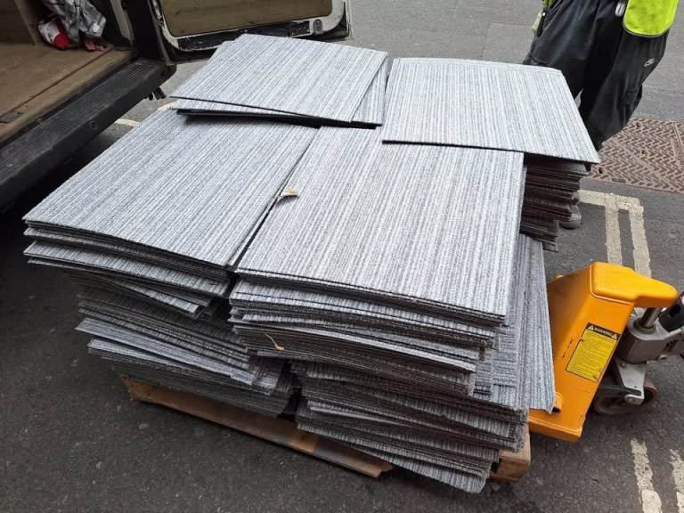 New Carpet Tiles - Grey and Blue Available