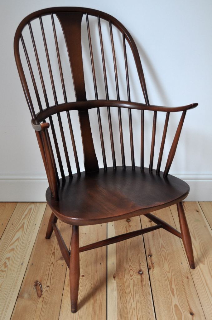 Vintage Retro 60's Ercol Windsor Chairmakers Fireside Armchair (model 472)