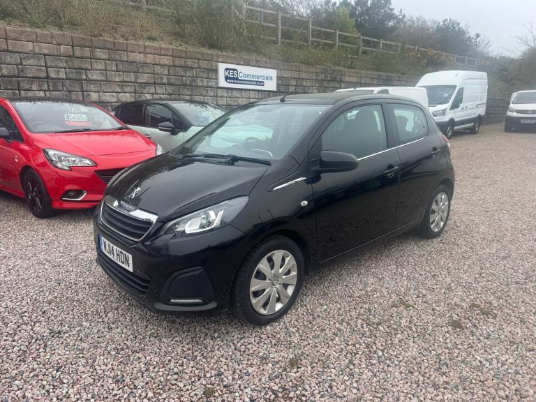 2014 Peugeot 108  Black 1.0 Active 5dr only 18,000 miles  HATCHBACK Petrol Manual
