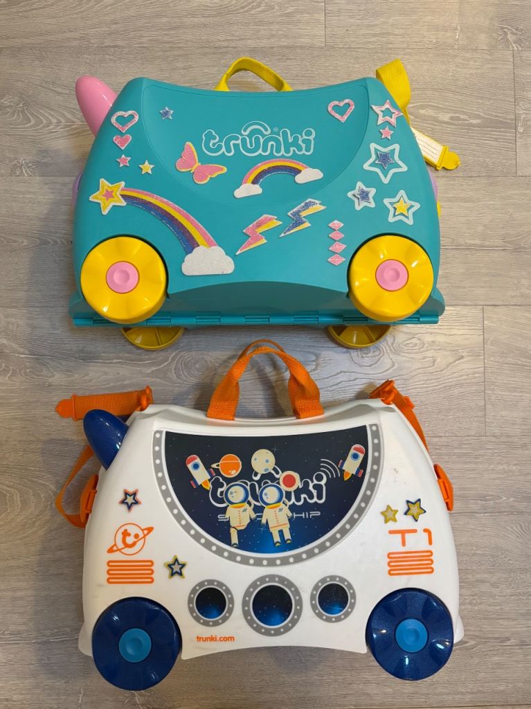 Trunki Ride-On Suitcases (x2) – Good Condition