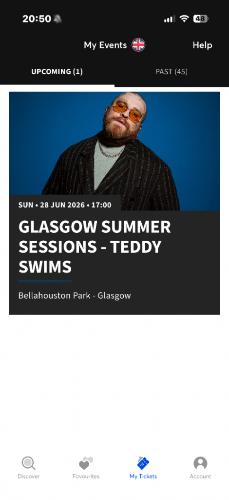 Teddy swims Tickets 