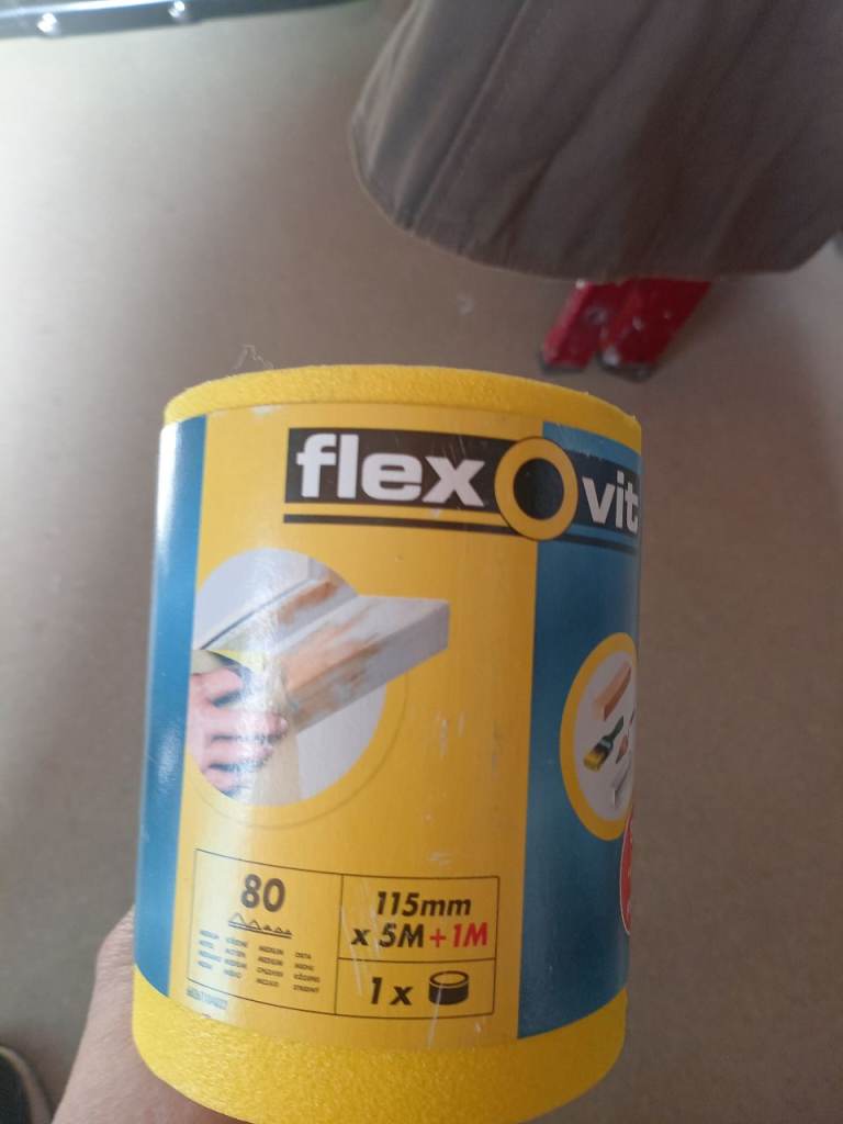New Flexovit Sanding Roll 115mm x 6M – 80 Grit