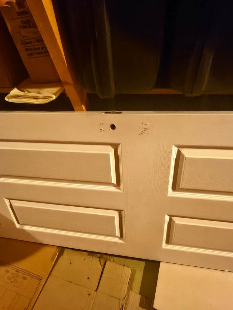 White Internal Door with Panels – Good Condition
