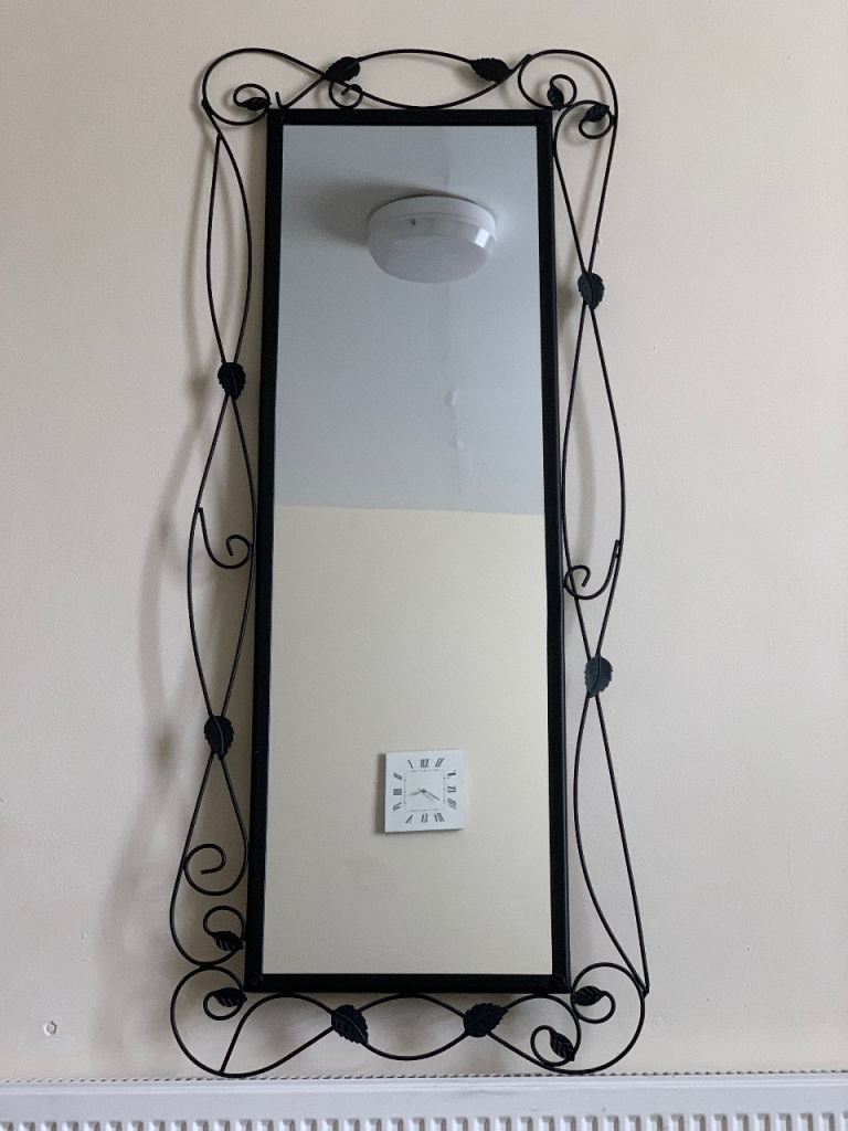 Wrought iron mirror