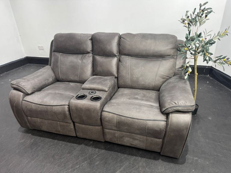DFS Standard Fixed Back Charcoal Grey 2 Seater Sofa  £150 Free Local Delivery