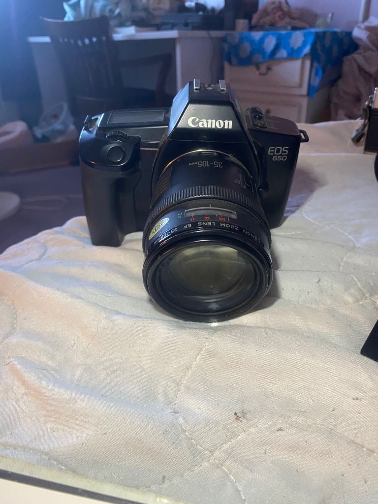 Film SLR Canon EOS 650 and Praktica MTL5B