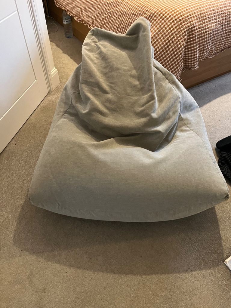 Grey bean bag chair