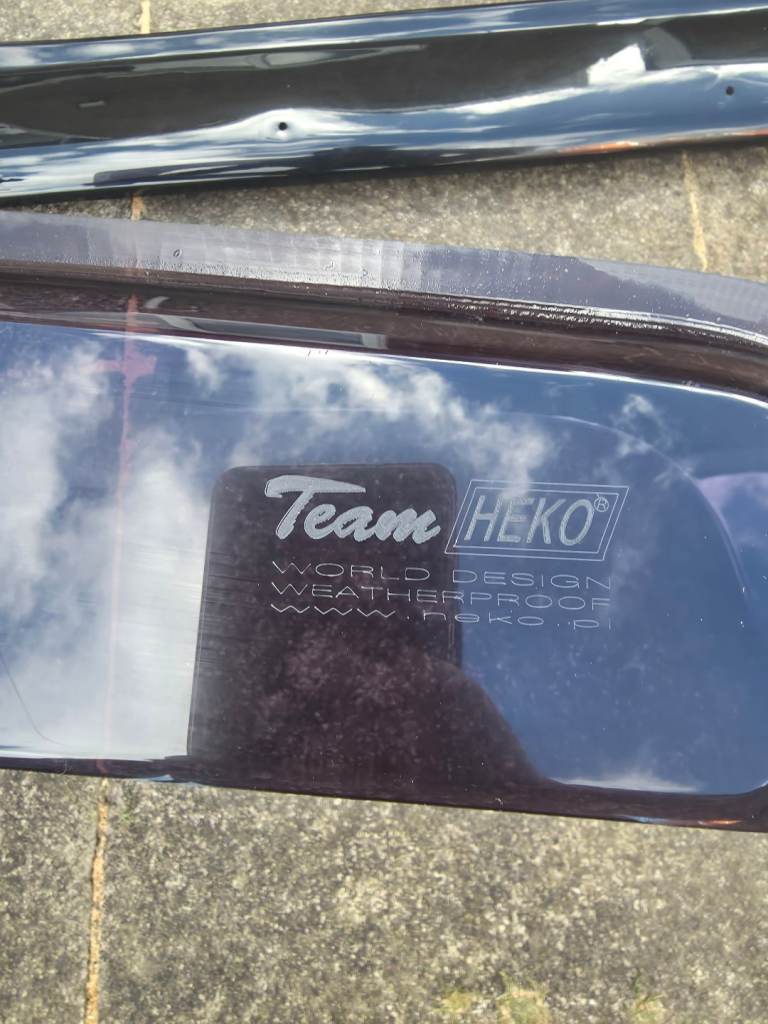 Transit custom wind deflectors and bonnet protector 