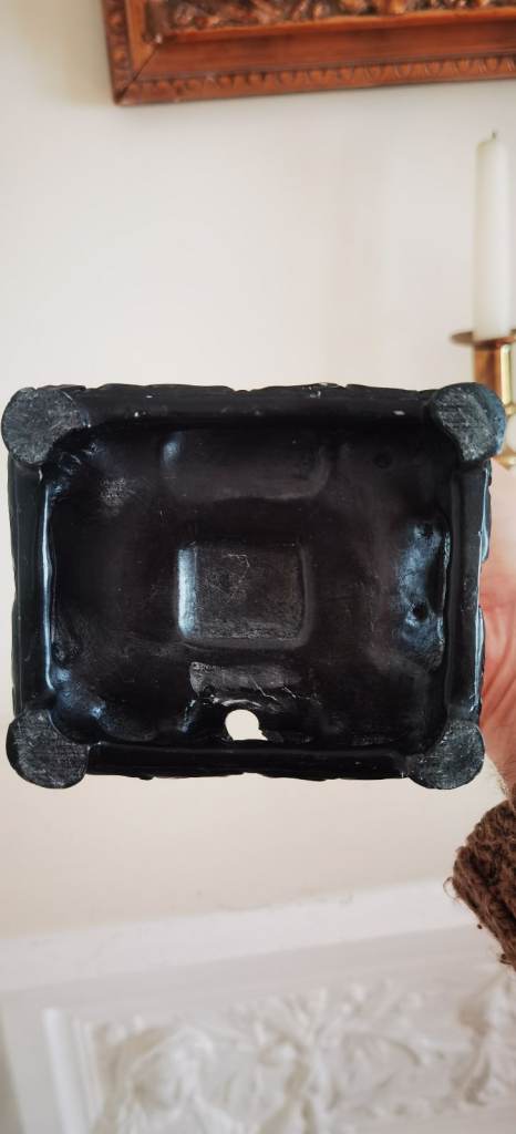 Vintage Figurine Resin Chinese Man Carrying A Basket Of Fruit £12 ONO