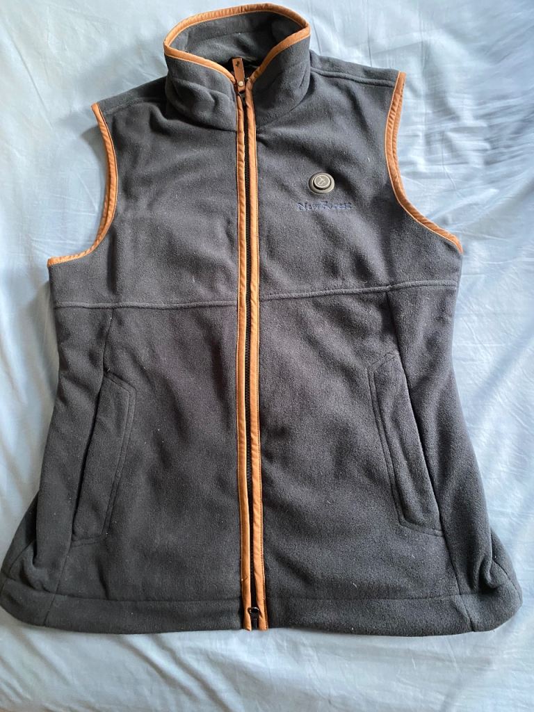 New Forest Ladies Heated Fleece Gilet in Navy.