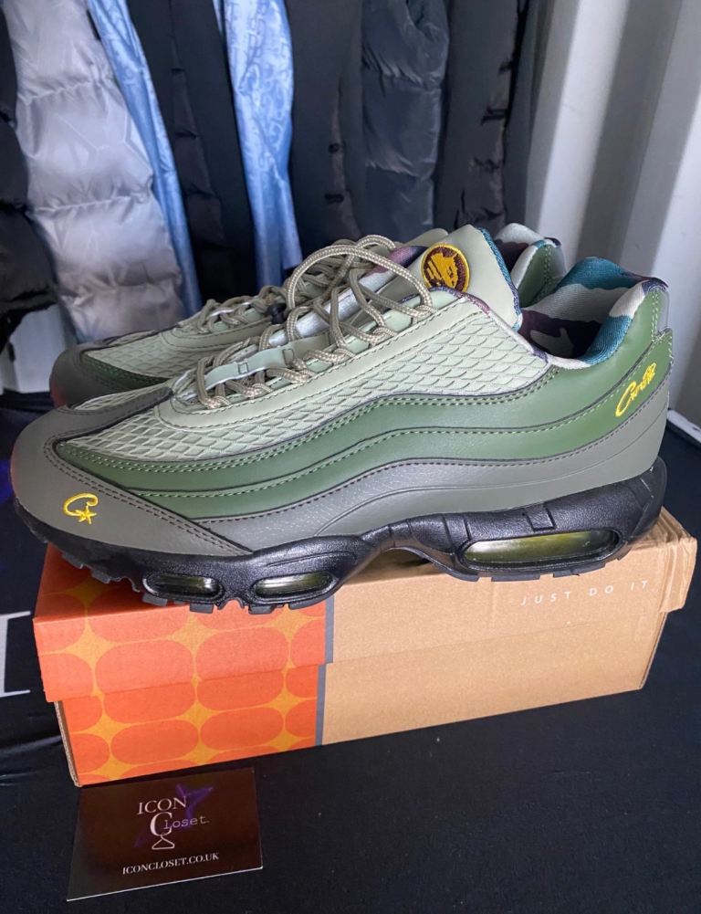 Nike Air Max 95 Khaki/Green Trainers with Box