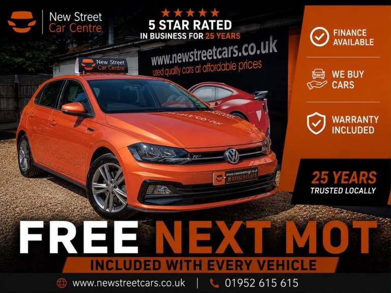 2020 Volkswagen Polo 1.0 TSI R-Line Euro 6 (s/s) 5dr HATCHBACK Petrol Manual