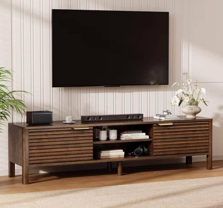 Brand New & Unopened IKALIFE Walnut TV Stand – 150cm