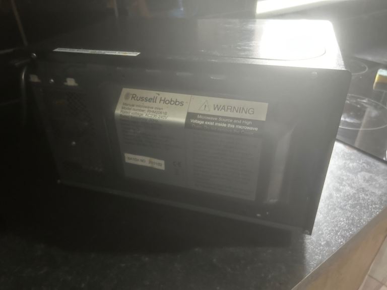 Russell Hobbs Black Microwave Oven - Good Condition