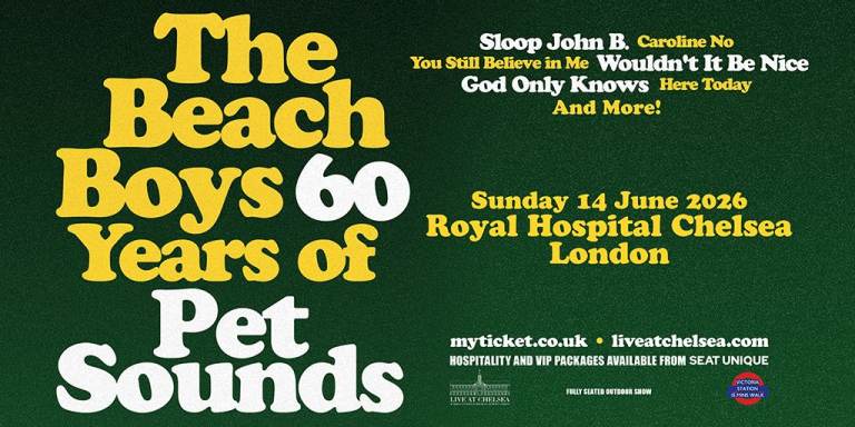 2 x tickets  Live At Chelsea The Beach Boys, Sunday 14th June