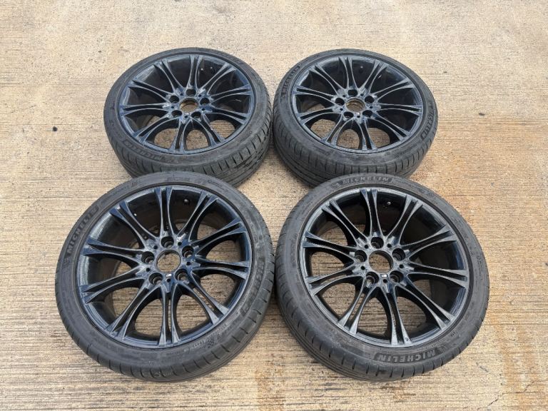 GENUINE OEM BMW E46 MV2 18” 5x120 ALLOY WHEELS + TYRES Z3 Z4 E36