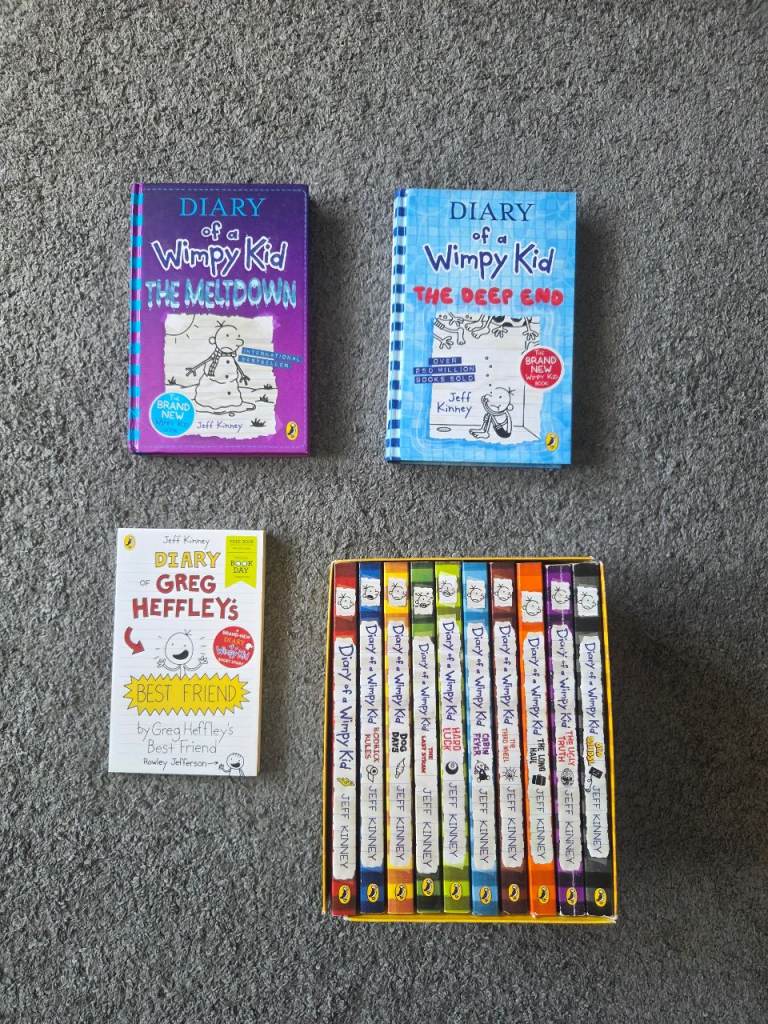 Diary of a Wimpy Kid Book Set & Extras – Good Condition
